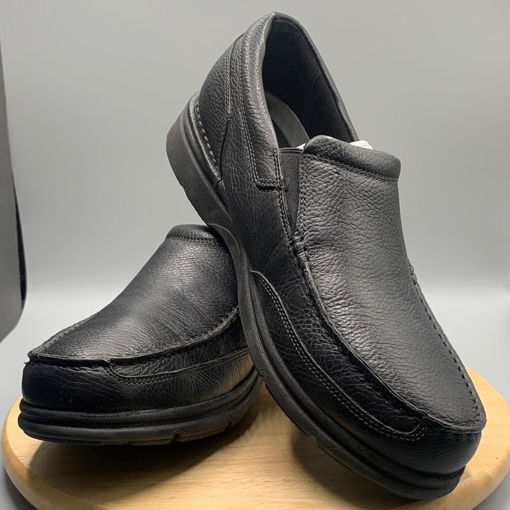 Rockport | Men's 13 | Black Leather Slip-Resistant Loafers